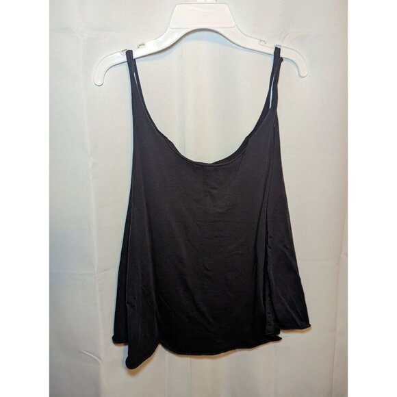Miss Me Raw Edge Black Tank Women's Size Medium Oversized - Picture 8 of 13